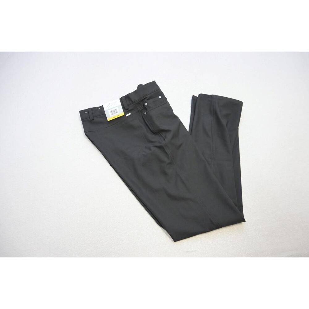 Greg Norman Shark Performance Golf Pants Flat Black Mens Size 32 x 34 NWT